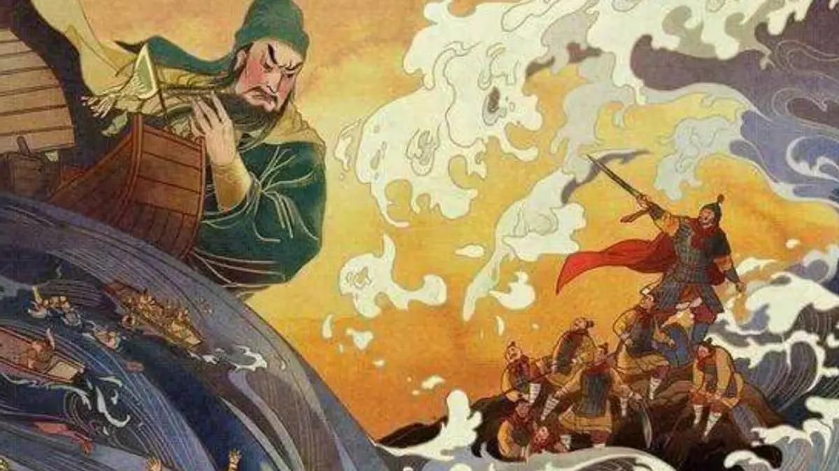 263年，刘禅投降，蜀汉灭亡。魏将庞会手提父亲遗物，鬼头刀，径直冲进关府，扯着嗓