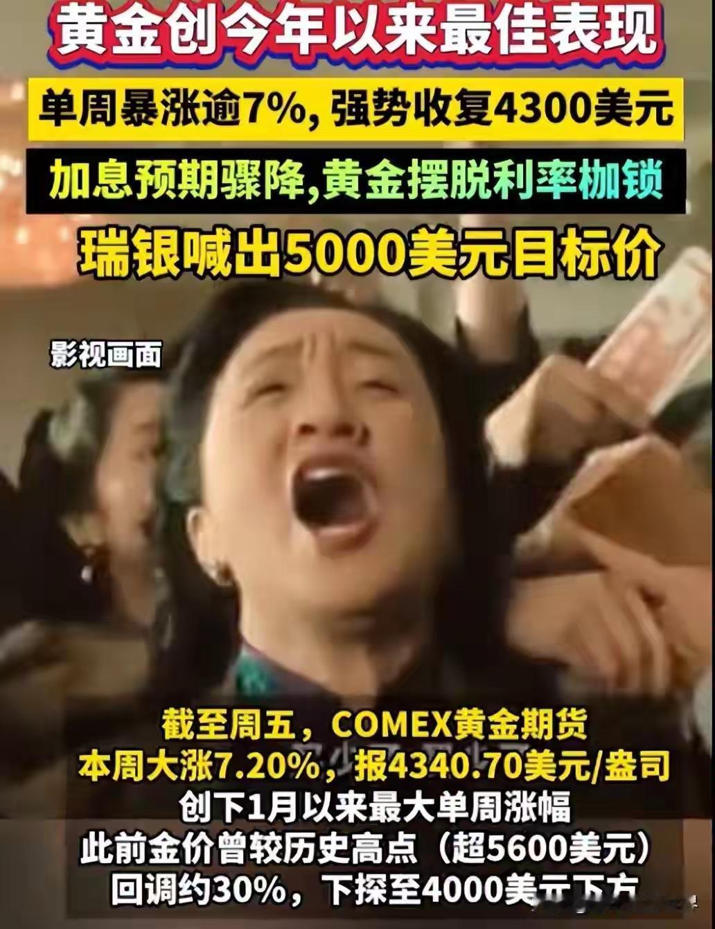 华尔街分析师终于改口：黄金，可以上车了
 
8月7日，城堡证券分析师斯科特·鲁布