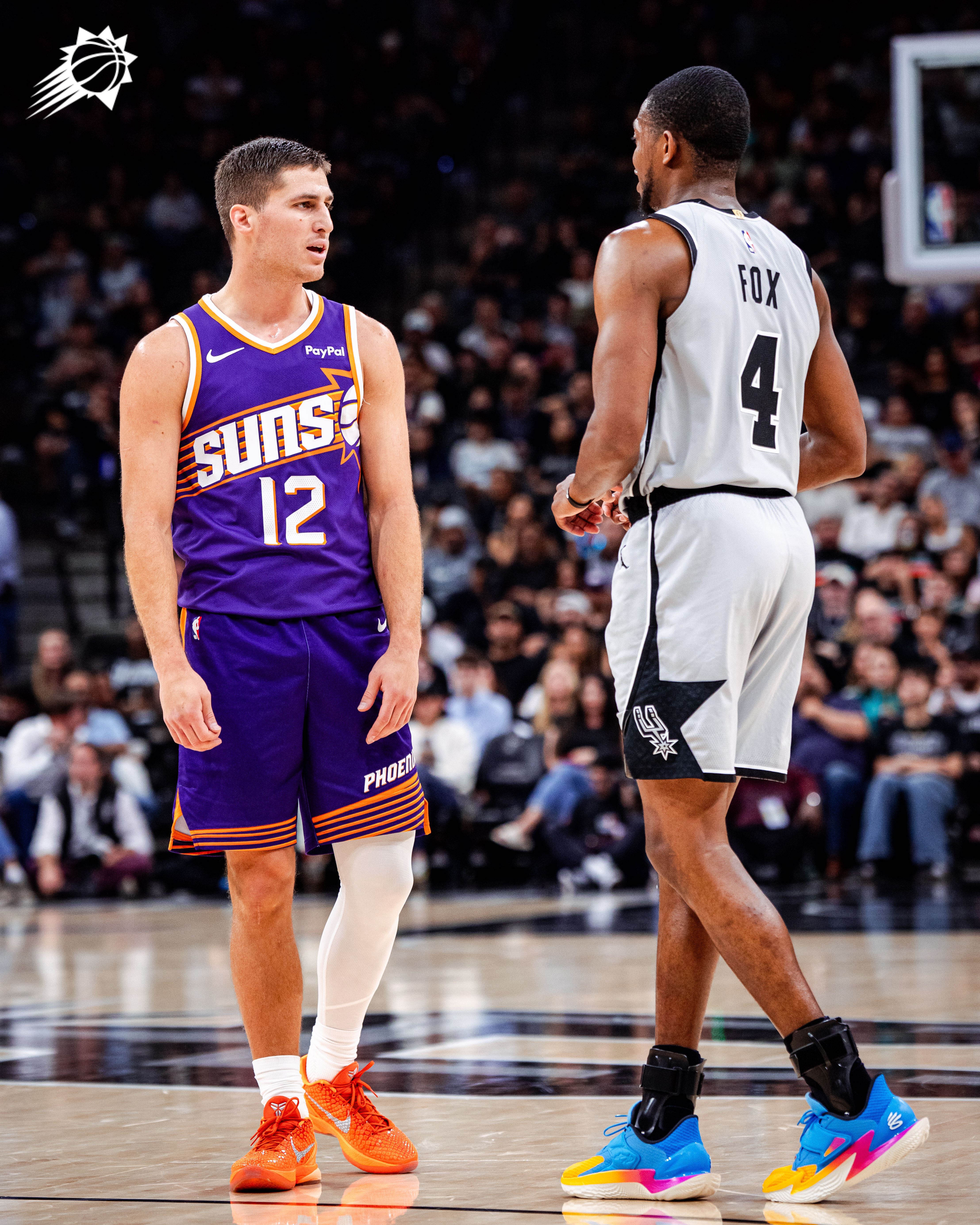 吉莱斯皮半场得到17分，共5记三分 💦菲尼克斯太阳 ｜旭日东升 ｜太阳vs马刺