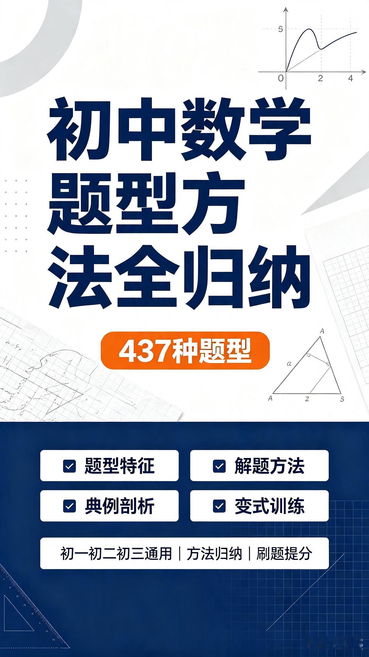 初中数学壹盘清&初中数学题型方法全归纳