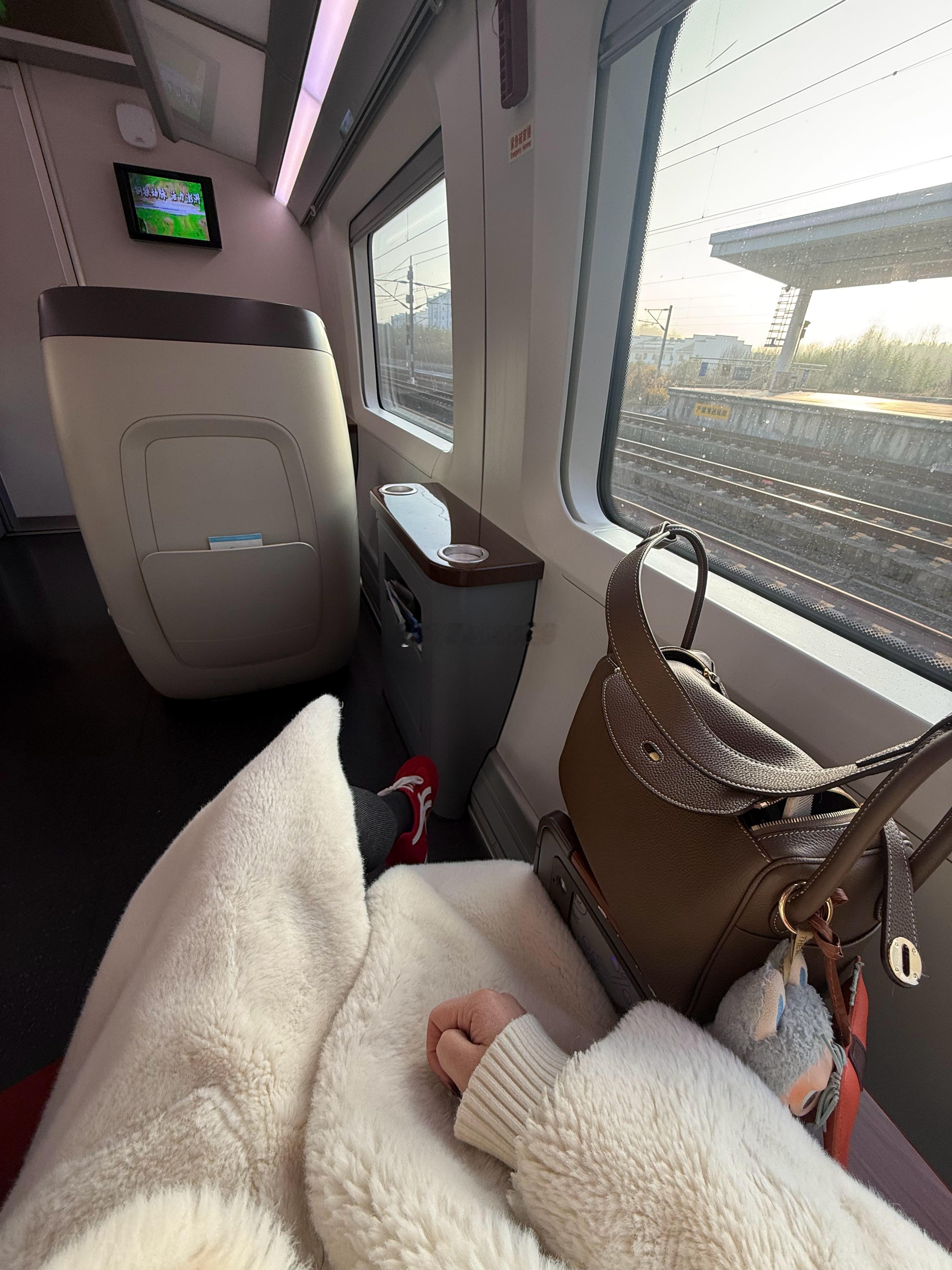 第一次坐凌晨6 点的高铁第一次如此乌龙，大家都到了如院 发现订错日期，一个月之后