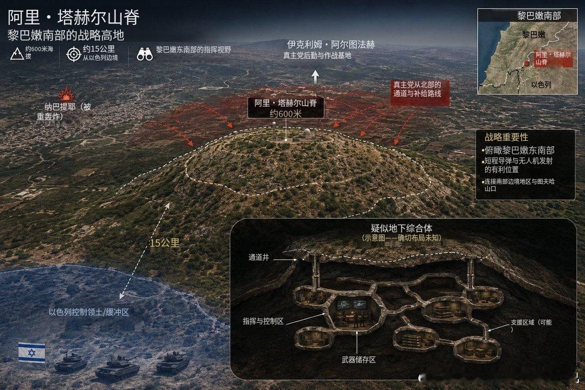 黎南部战争 根据最新的消息，以色列今天宣布清除的真主党武装高地——阿里·塔希尔岭