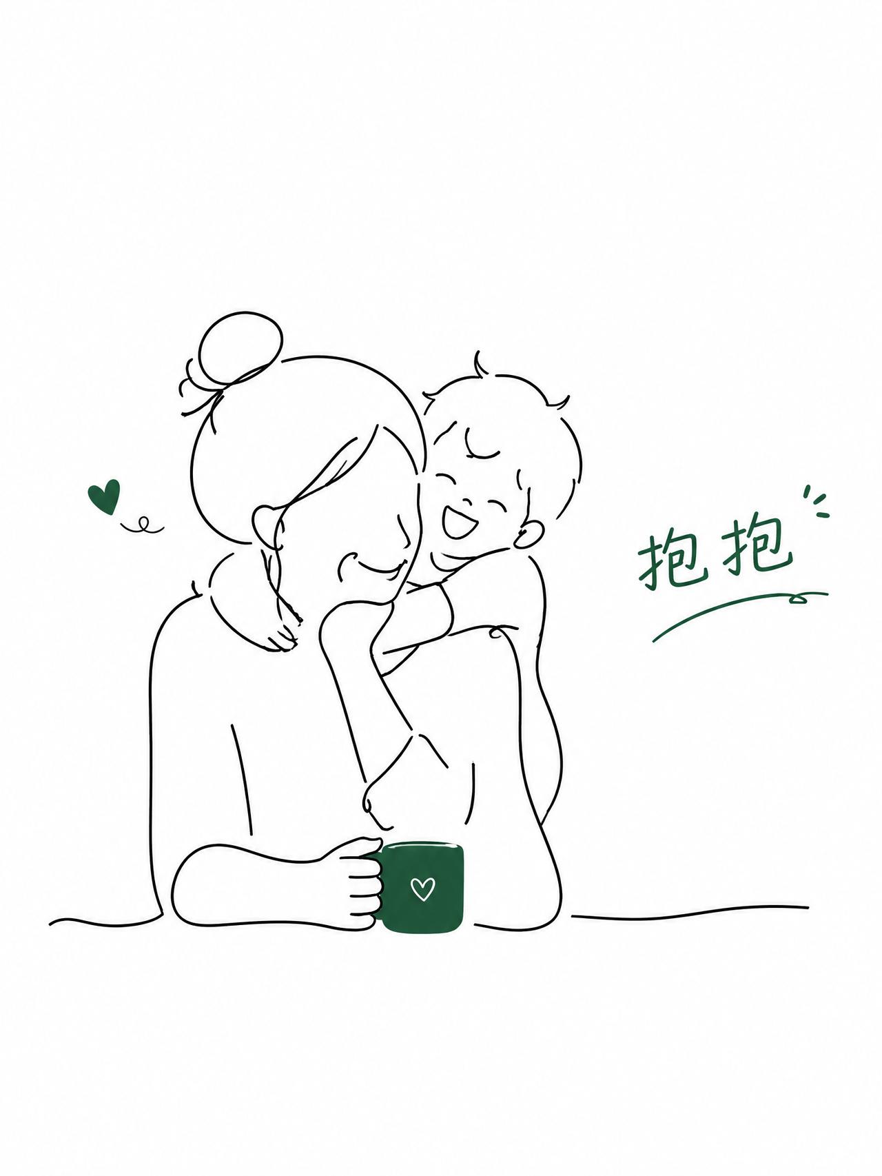 抱抱

那天下午，我端着杯子坐在地板上，想歇口气。
她不知道从哪儿冒出来，光着脚