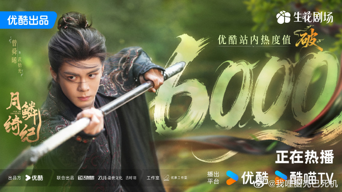 月鳞绮纪破6000月鳞绮纪热度已破6000月鳞绮纪破6000，四方相逢亦敌亦友，