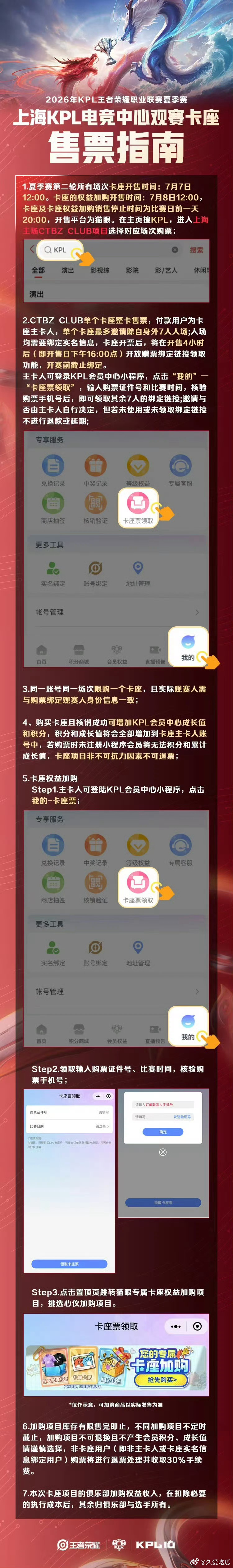 卡座售票指南及各俱乐部加购权益 
