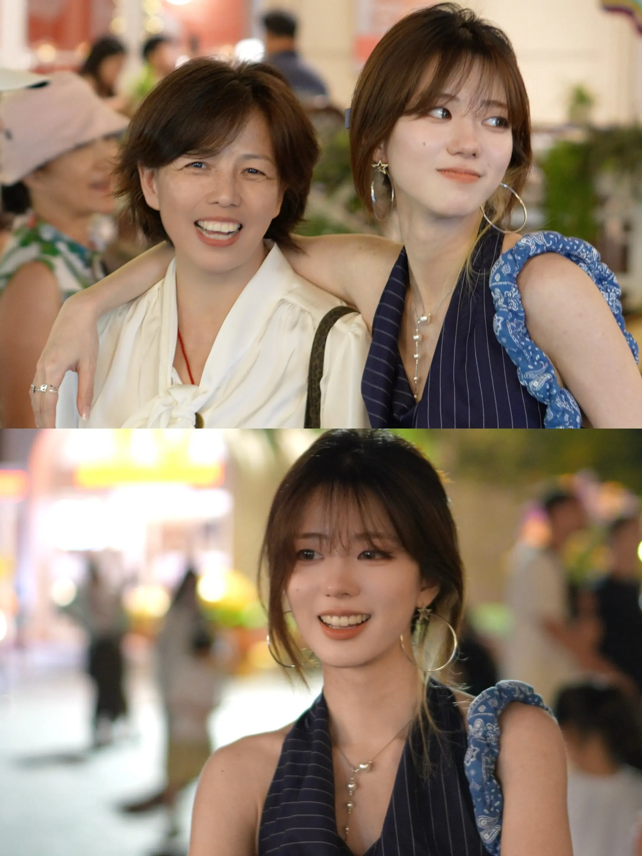 一些母女👩🏼👧🏻拍照姿势。水肿母女终于在旅行的第3天彻底消肿了