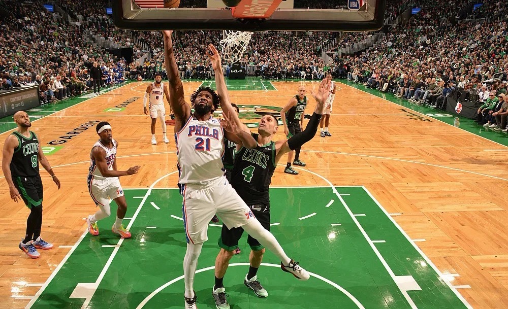 NBA季后赛抢七大战，76人今日客场109-100击败凯尔特人，系列赛4-3晋级