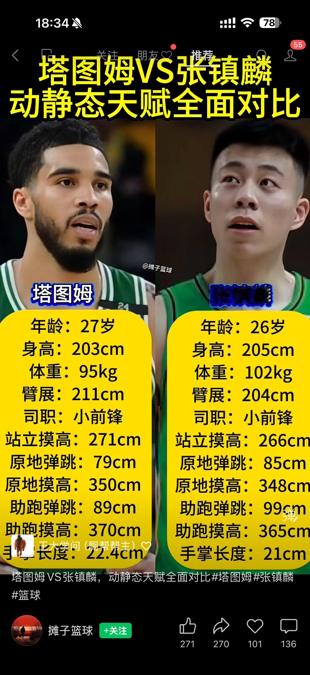 这么看塔图姆还输给张镇麟几分呢？？◔‸◔? 