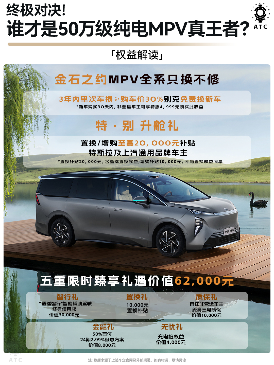 想换纯电MPV的宝子久等了，别克至境世家纯电版终于上市！目前限时上市权益至高能达