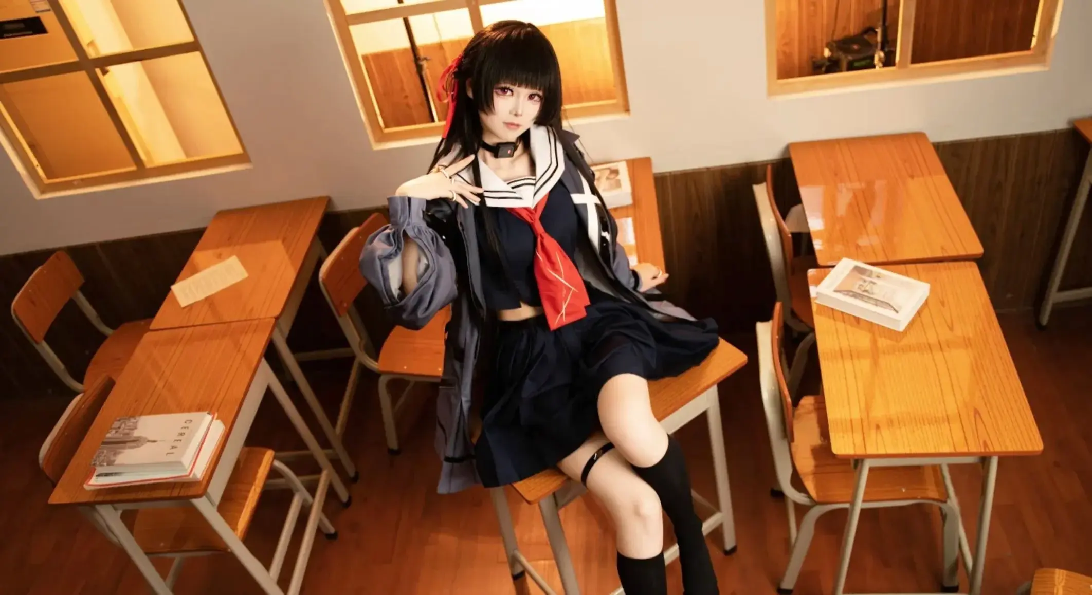 千咲cos 鸣潮cos cosplay cos正片 鸣潮千咲