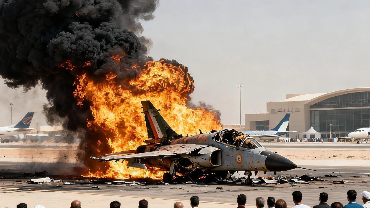 惊天坠毁！印度42年国产战机迪拜烧成火球，万国零件拼凑的神话彻底破灭
 
202