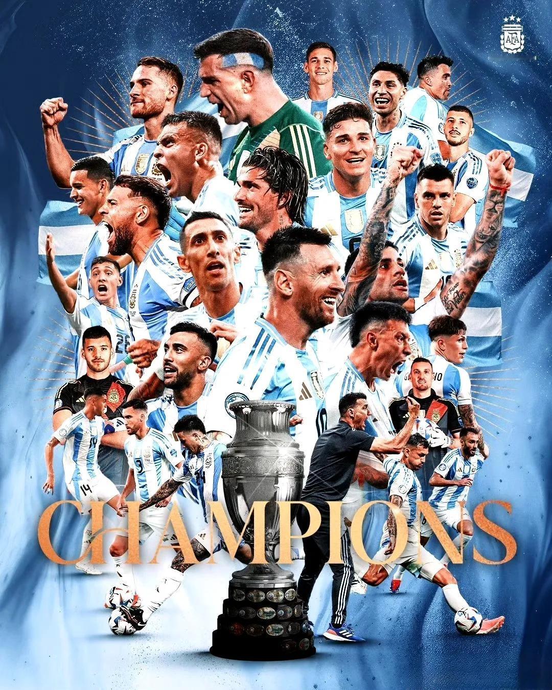 劳塔罗加时赛绝杀进球！阿根廷1-0哥伦比亚夺得美洲杯冠军，梅西伤退，这场比赛惊爆