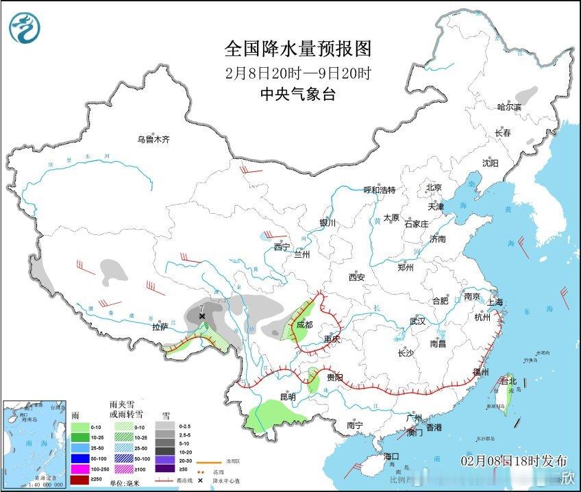 【干燥】明天我国大部地区降水稀少，天气会很干燥，在青藏高原和华北黄淮等地午后相对