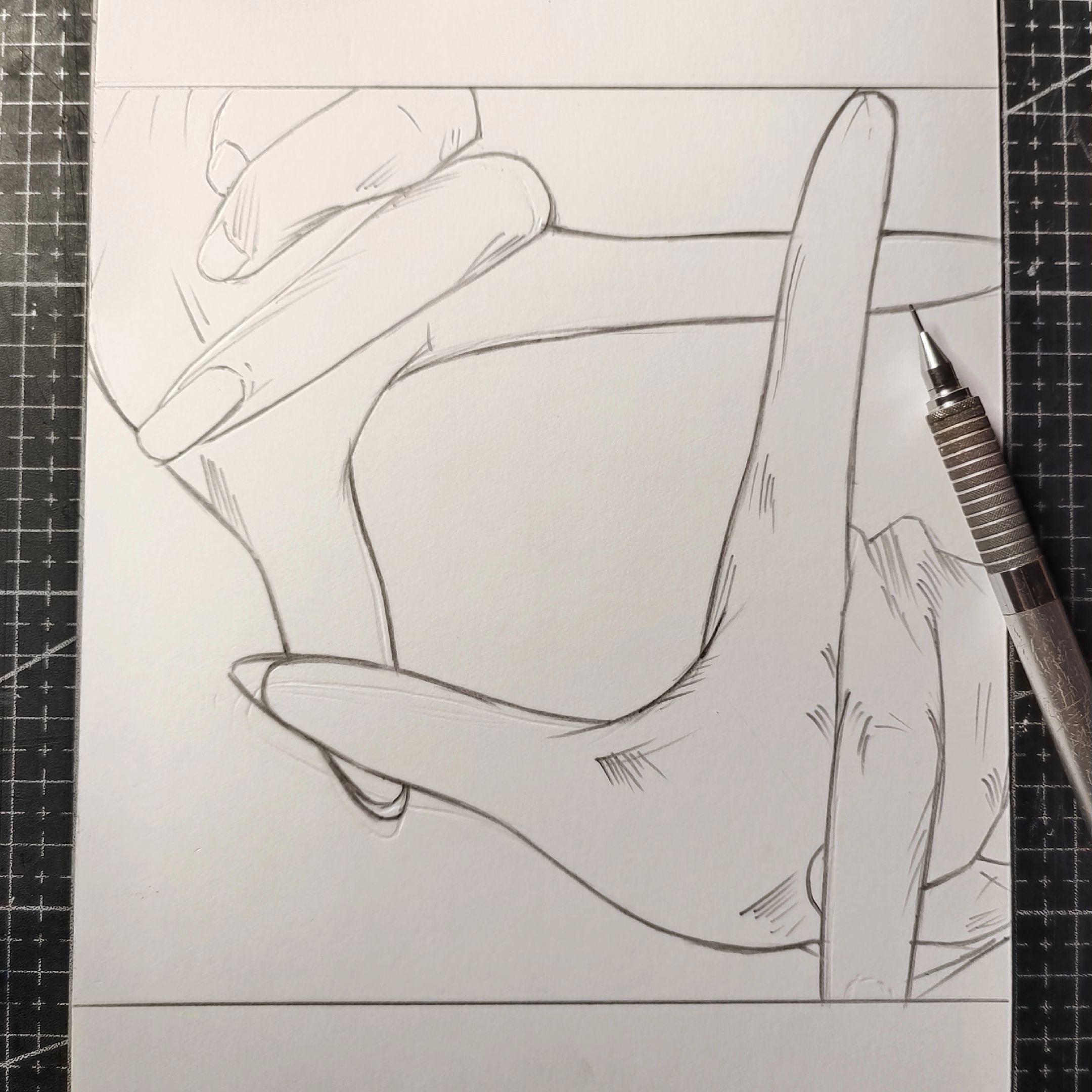 逃吧 奋力的逃吧. 画画 绘画工具：威思立二代马克笔