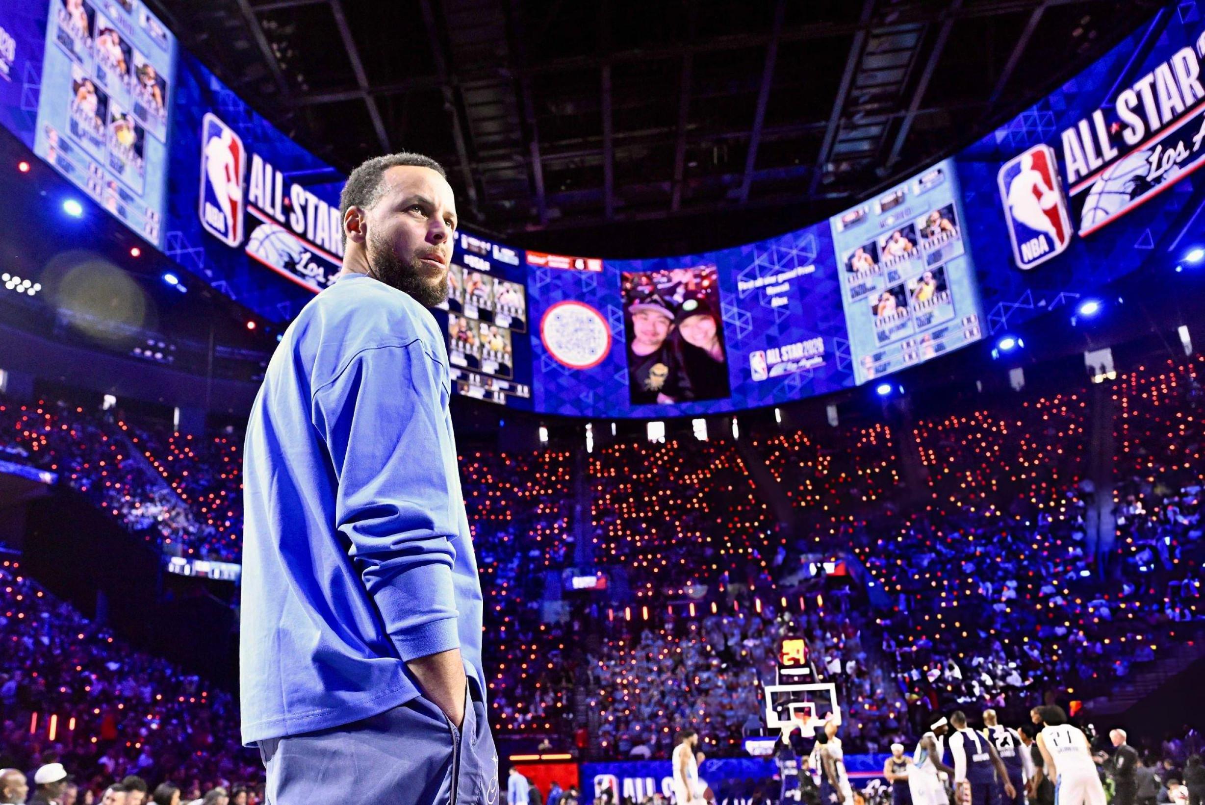 2026NBA全明星📷库里穿蓝色真的特别合适2026nba全明星nba点赞成金