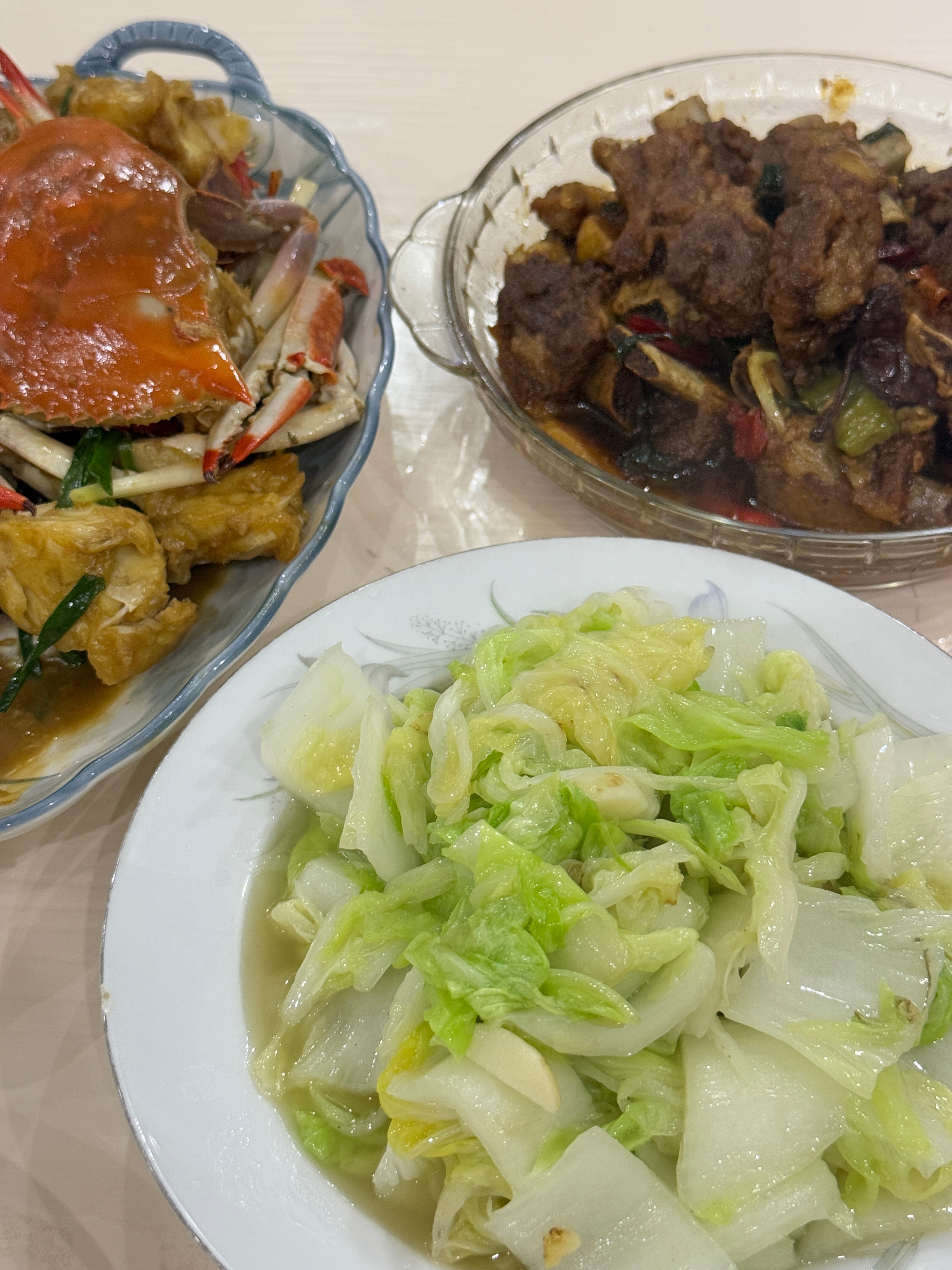 收手吧阿祖 外面全是梭子蟹🦀橘子来了 ​​​