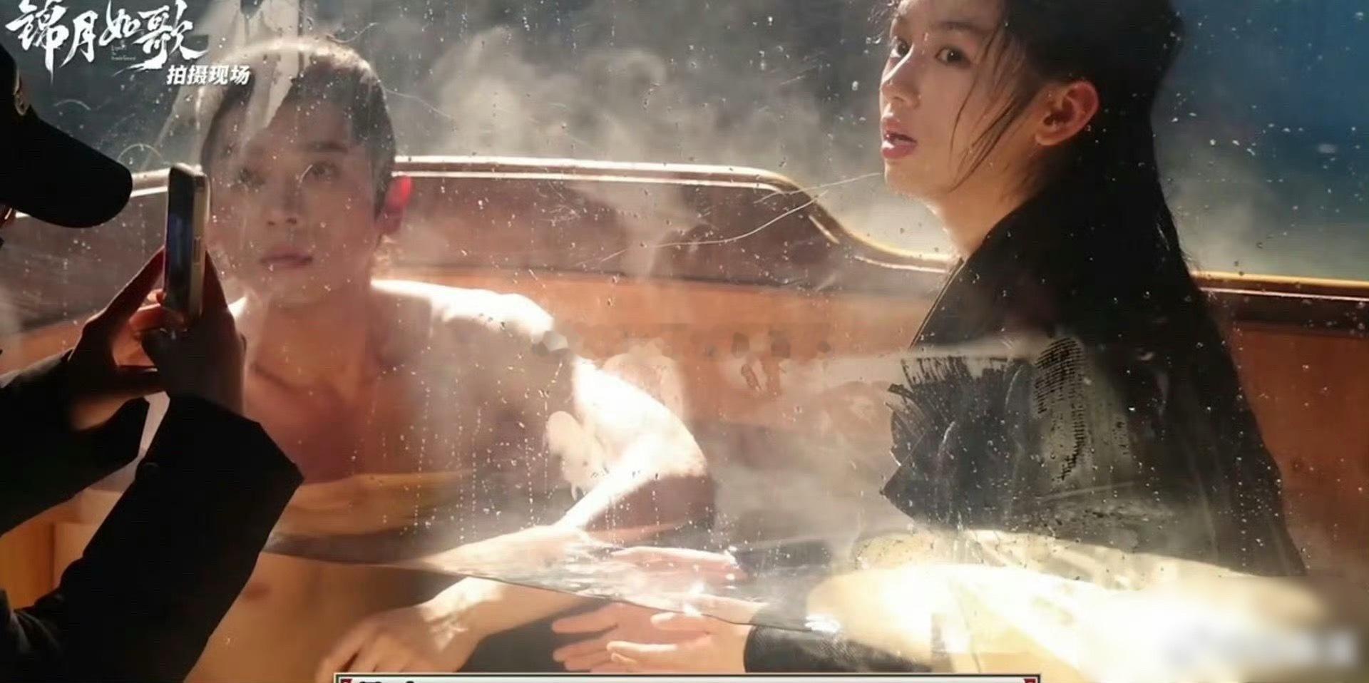 原来明星们的木桶戏是这样拍的啊。 ​​​