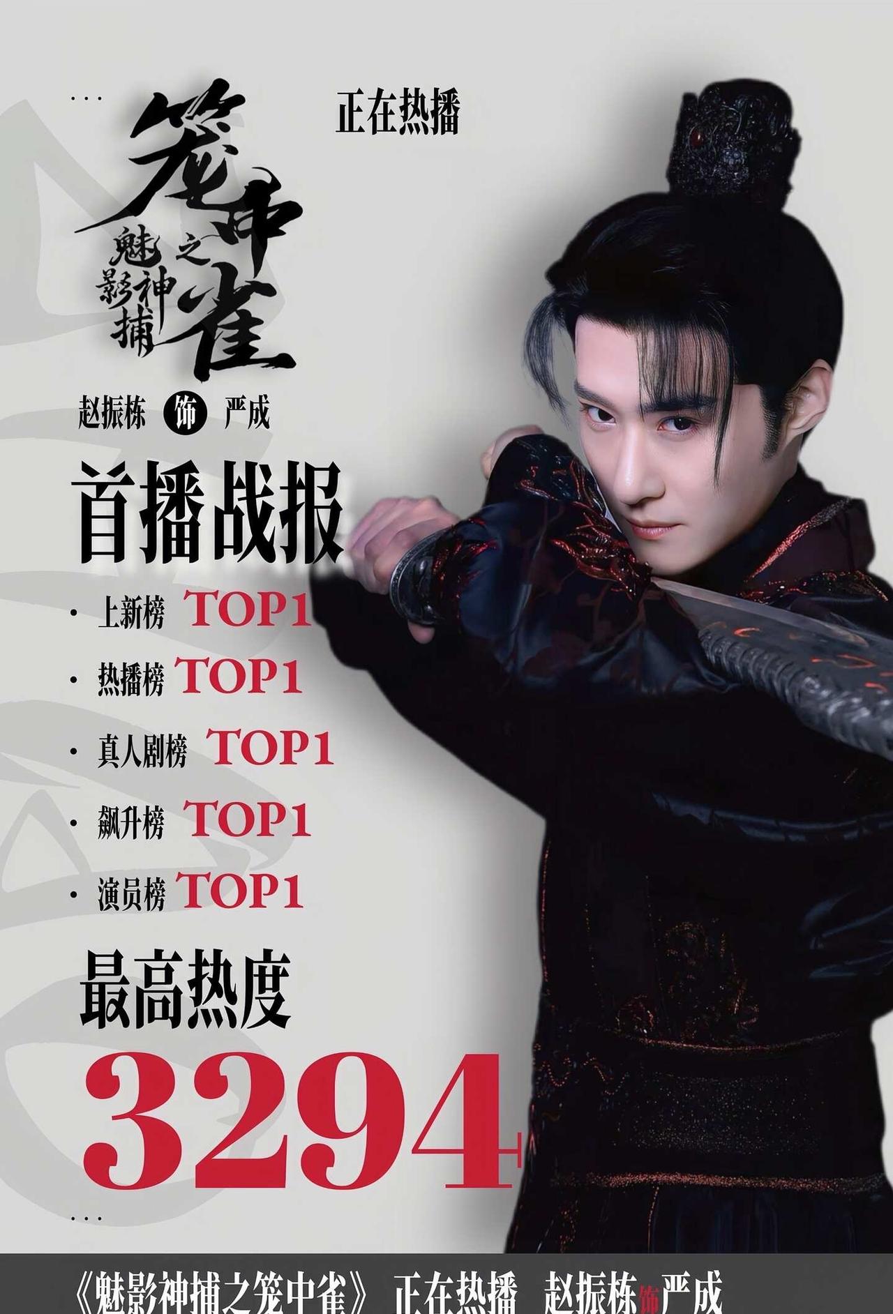 双作同步热播，两部剧集均收获亮眼榜单成绩，热度持续攀升，赵振栋塑造的角色魅力被更