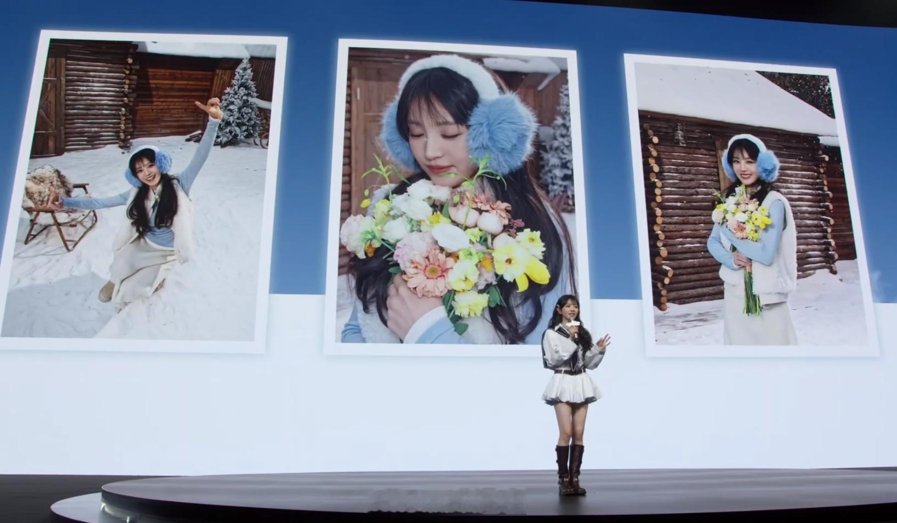 很少在发布会看到由代言人介绍新机的功能 