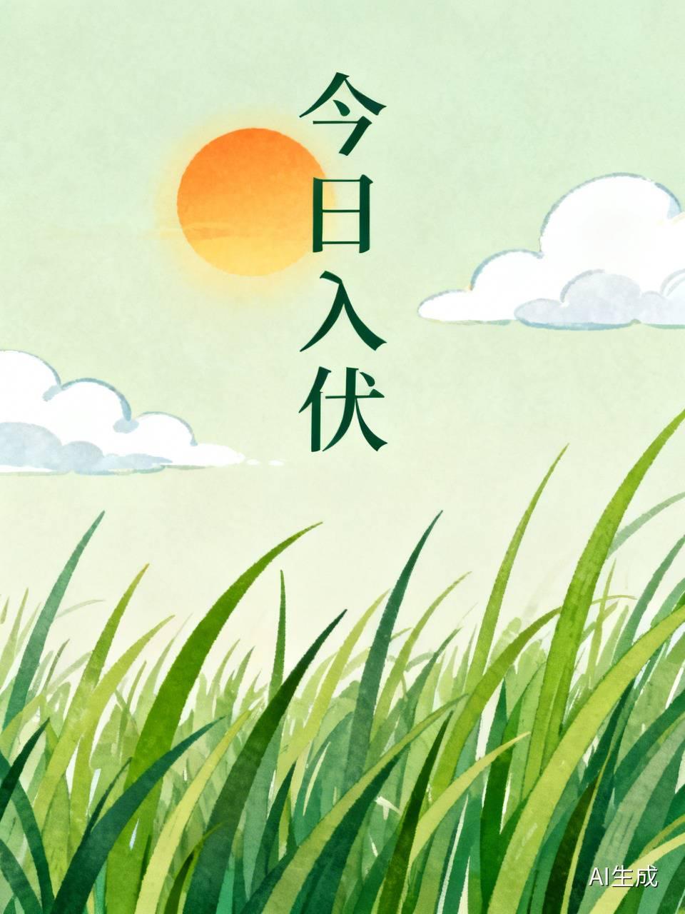 今日入伏
入伏即正式进入三伏天首日，此乃一年中最热、湿气最重之日。
“伏”有两层