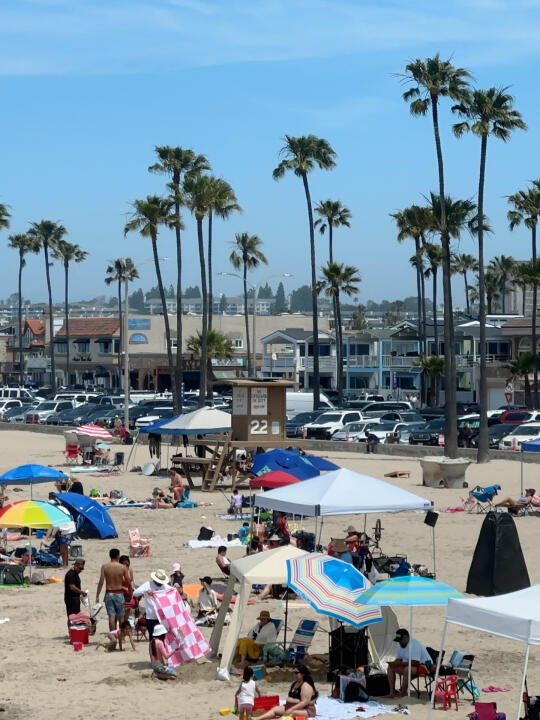 多地高温天气，而洛杉矶的夏天海边好凉啊～