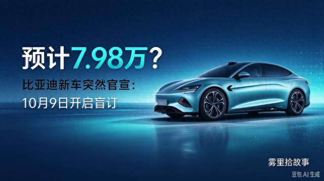 预计7.98万？比亚迪第二代海鸥官宣，10月9日开启盲订