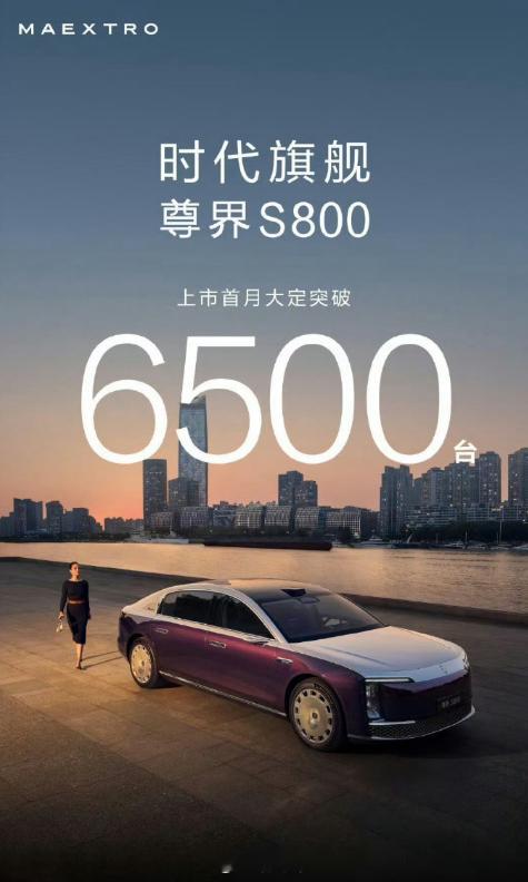 界 S800 上市首月大定破 6500 台，完全超预期[中国赞] ​​​