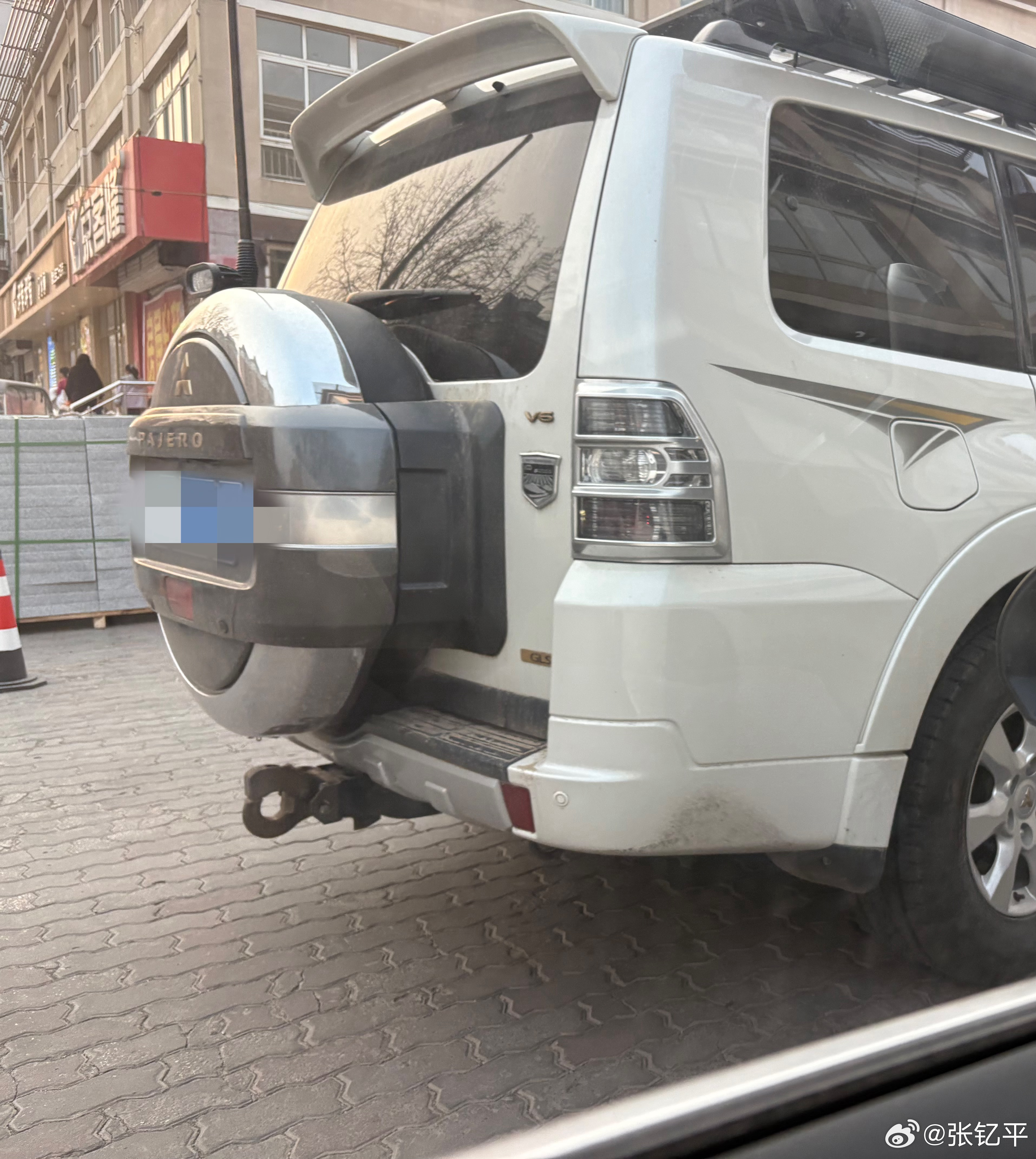 三菱帕杰罗这么大的车，没有倒车影像吗？在我前面犹犹豫豫了很久，特别小心翼翼，其实