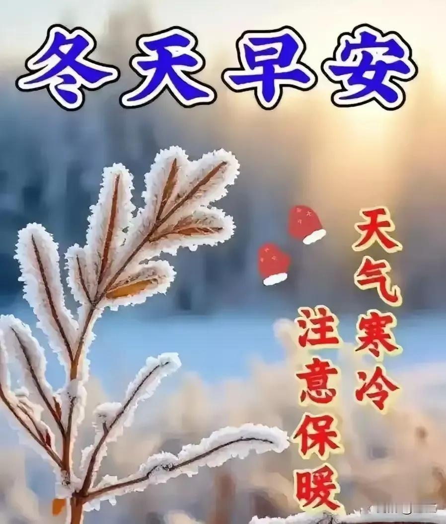 冬日早安，天气寒冷，注意保暖哦！🌨️🧣