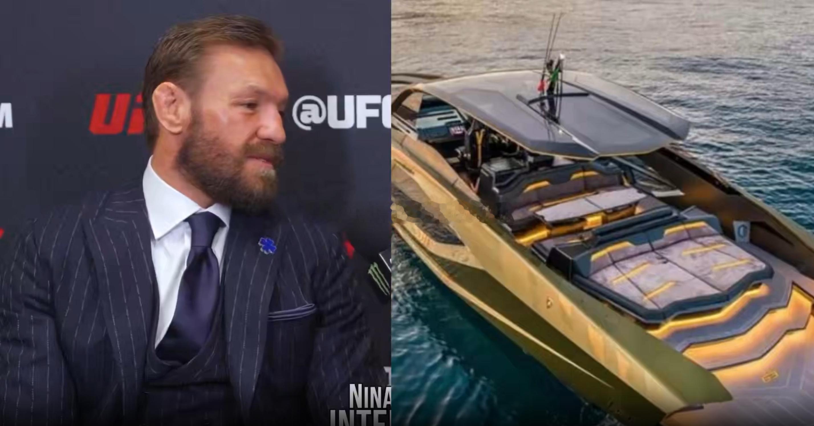 “嘴炮”康纳·麦格雷戈（Conor McGregor）说，他的兰博基尼游艇是他“