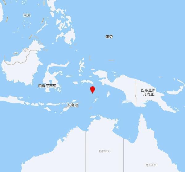 【欧洲地中海地震中心】发布，2025-11-06 16:16:43 在 班达海（