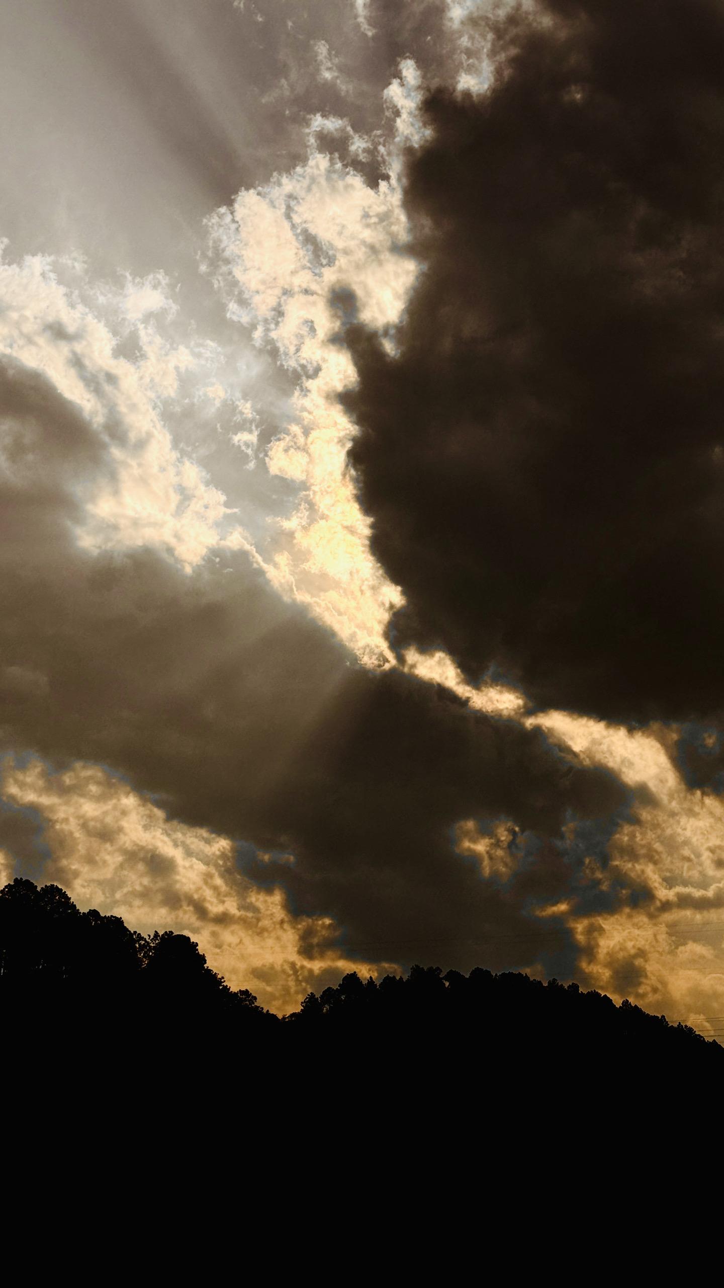 绝美火烧云图片 天空之城