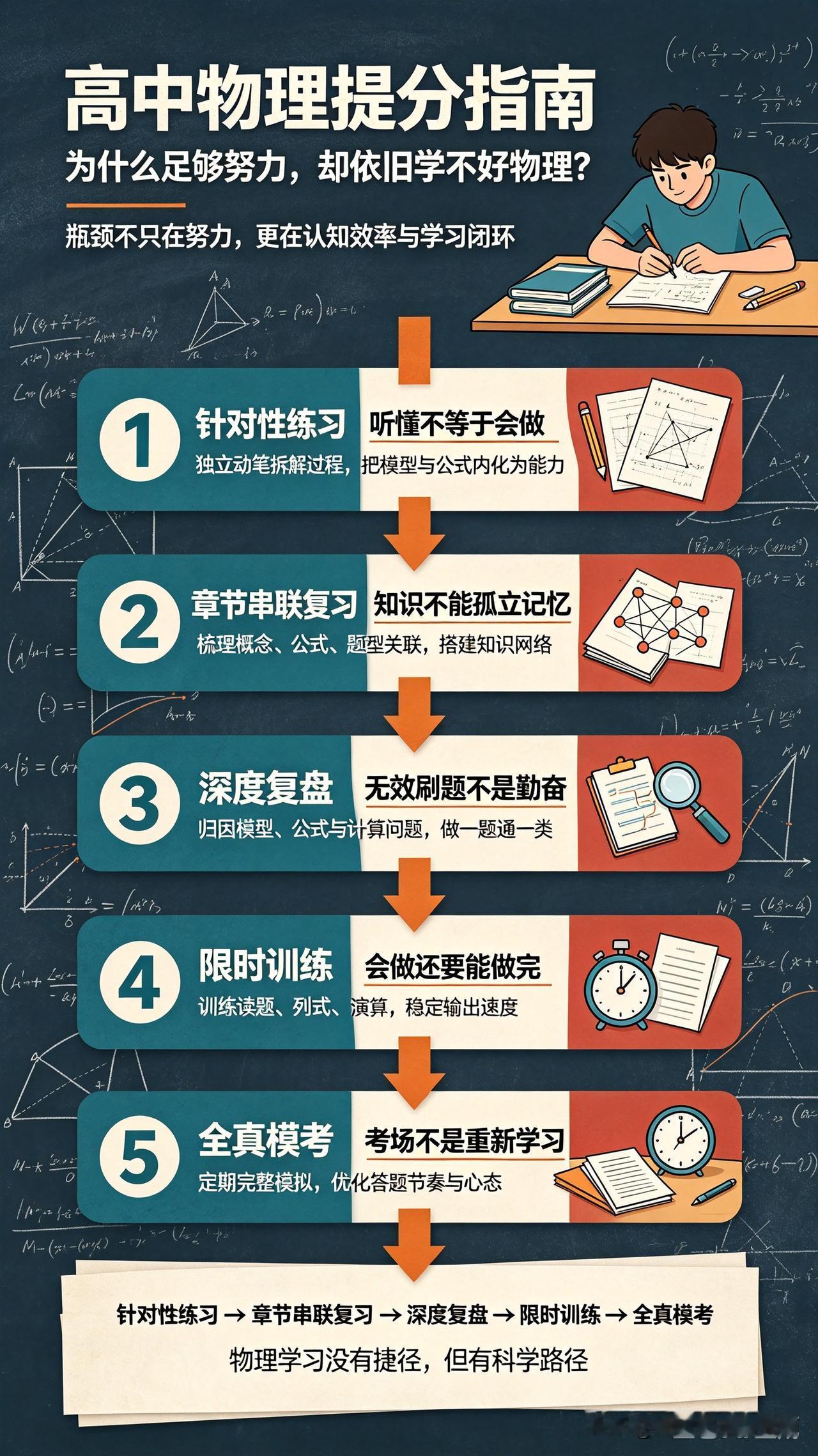高中物理提分指南：为什么足够努力，却依旧学不好物理？
       不少高中生在