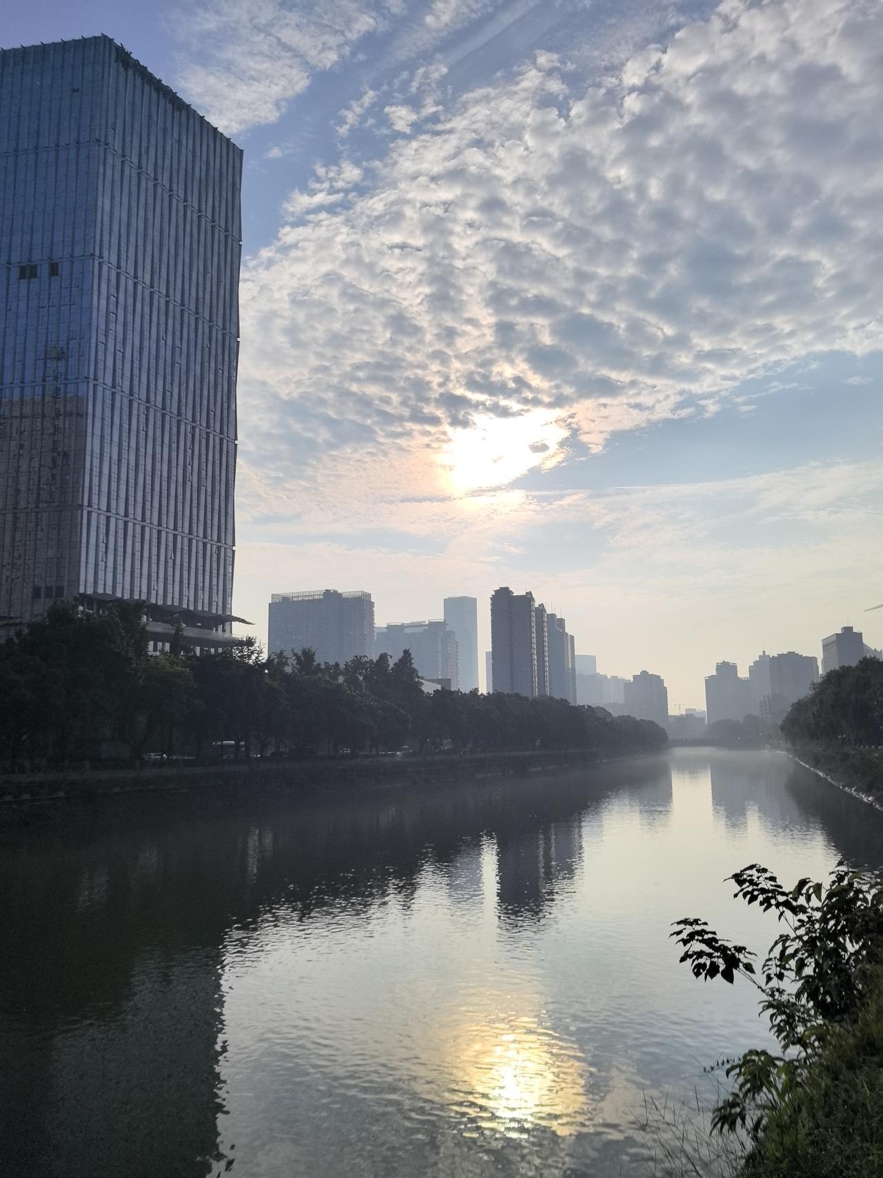 有没有同样的感觉，现在成都的天空真的很漂亮，很干净，已成为常态。

成都实景天气