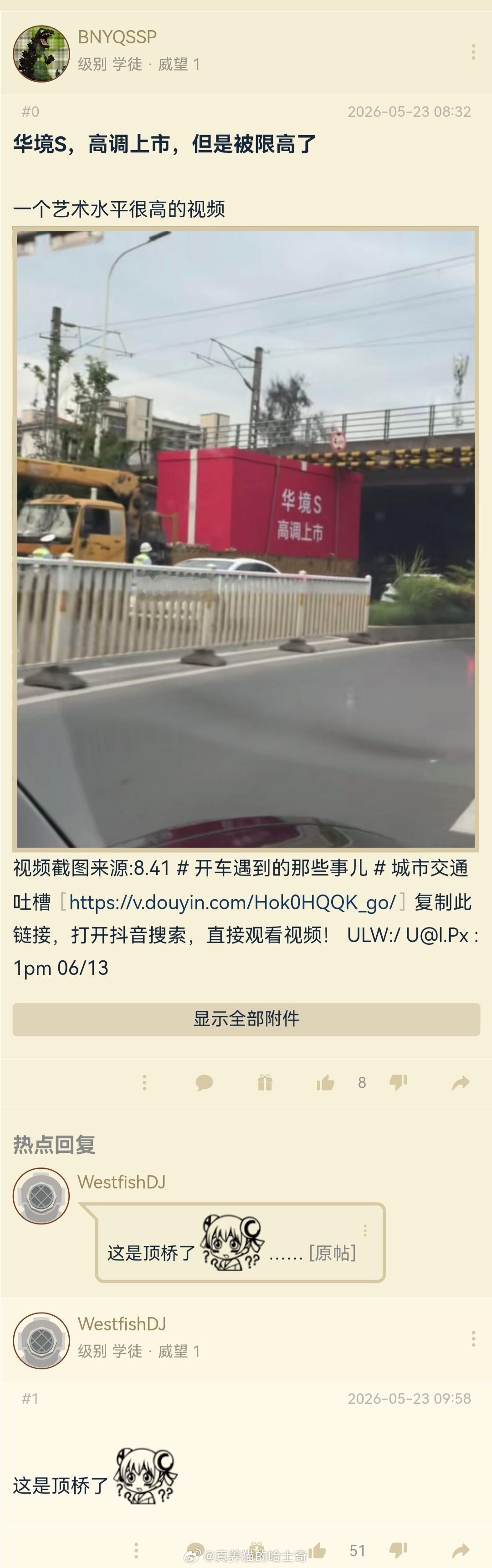 华境S顶桥，笑死