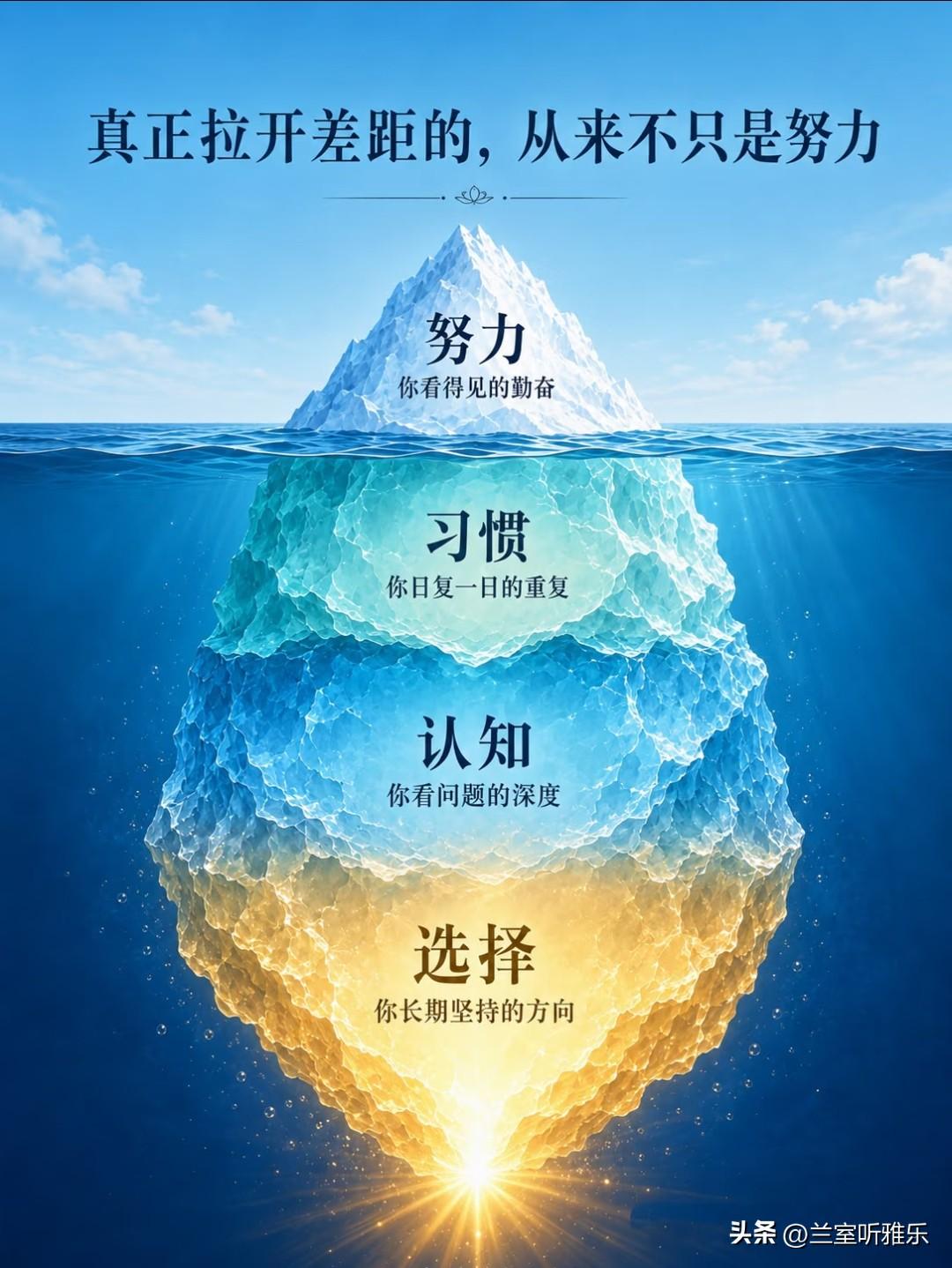 我们总羡慕别人身上亮眼的成果，下意识以为，拉开人与人距离的，只是谁更能熬、谁更肯