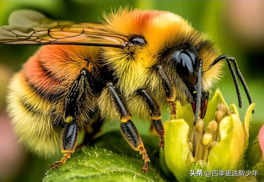 蜂忙
 
暖日熏风花满冈，
金翼轻摇入蕊香。
不辞千遍花间舞，
酿得清甜馈众芳。