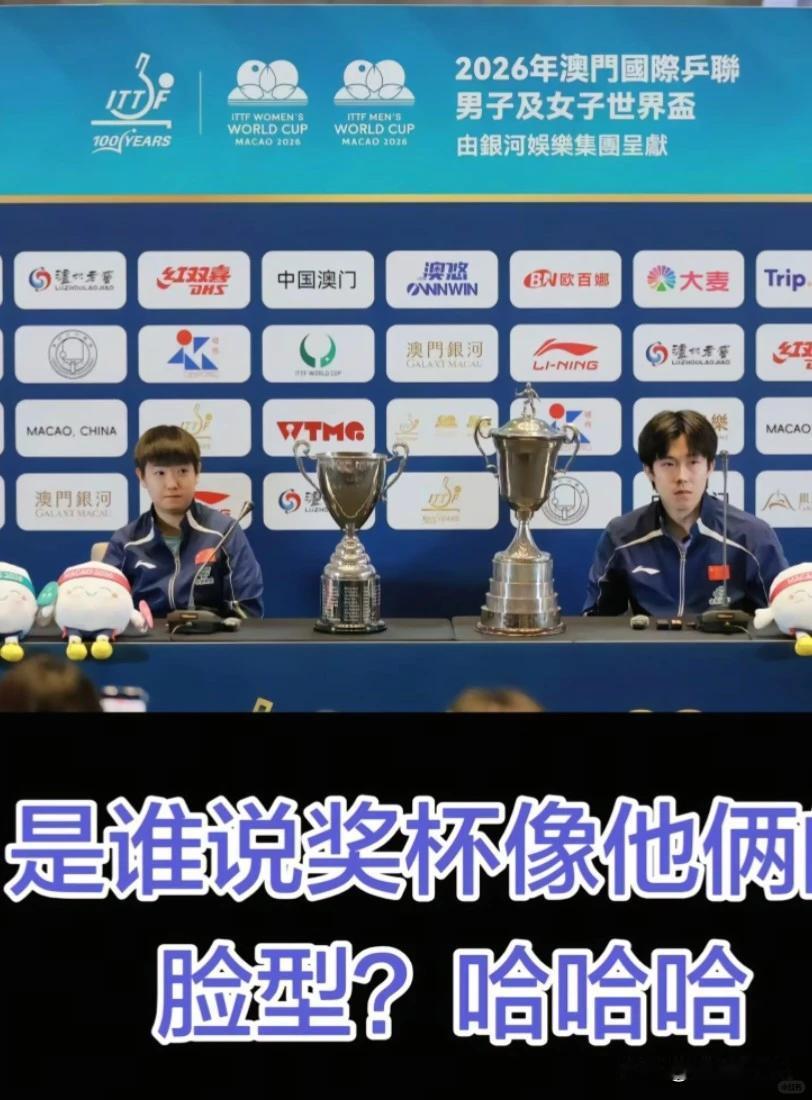 我滴妈呀！第一个发现世界杯奖杯和莎头长得像的人绝对是个人才！

还别说，真别说，