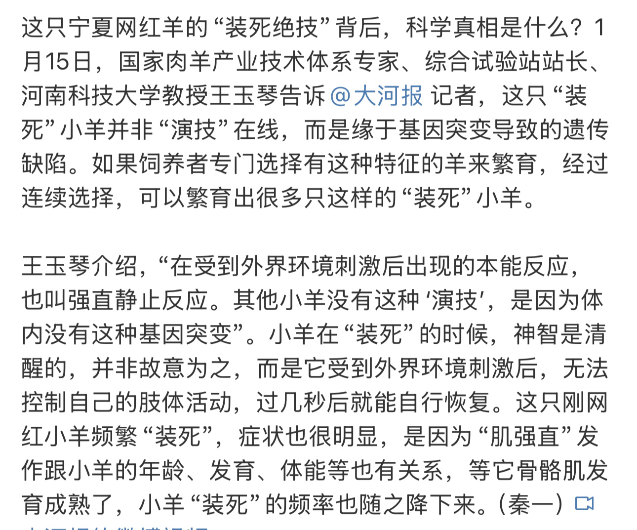 不是，我就搞不懂了，一只有基因缺陷的小羊就因为在网上有了一点热度，就可以身价飙升
