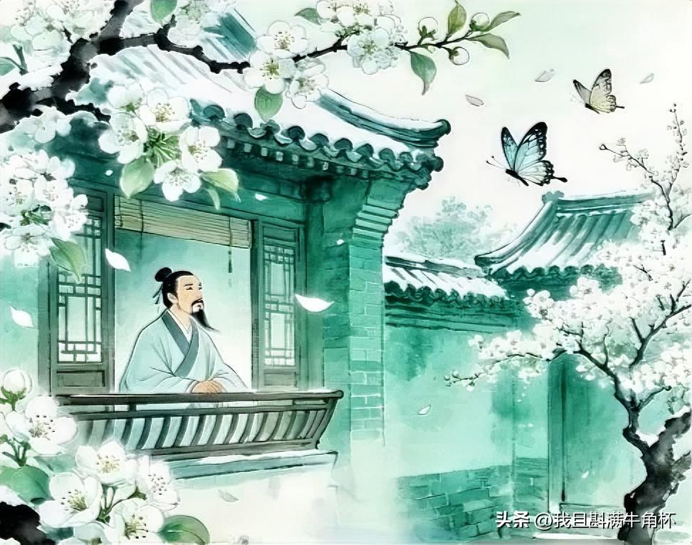 上联：春山碧树梨花驿
下联：有请雅士[玫瑰][玫瑰][玫瑰]