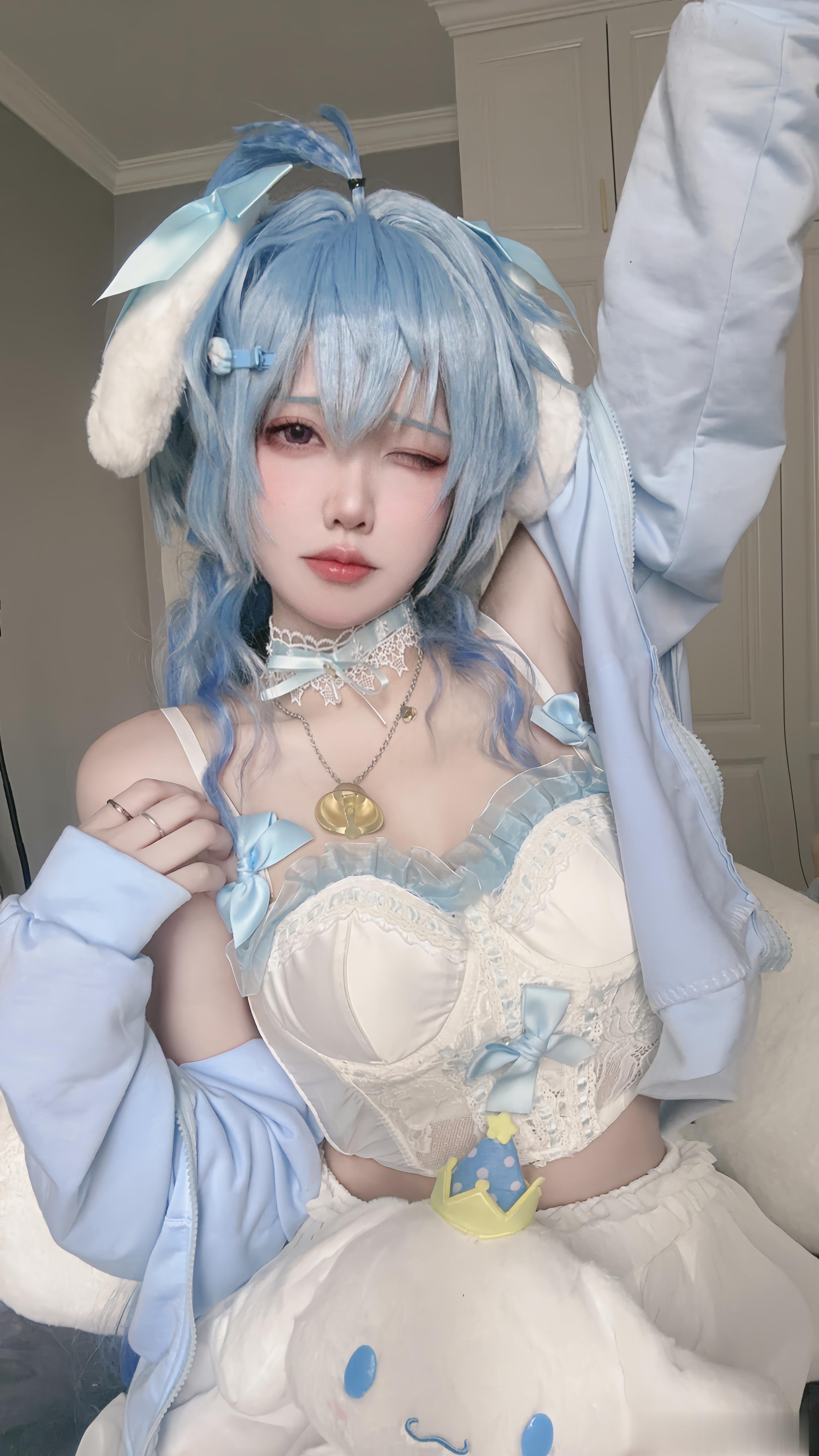 刚睡醒的椰羊？#cosplay[超话]##甘雨##原神# ​​​