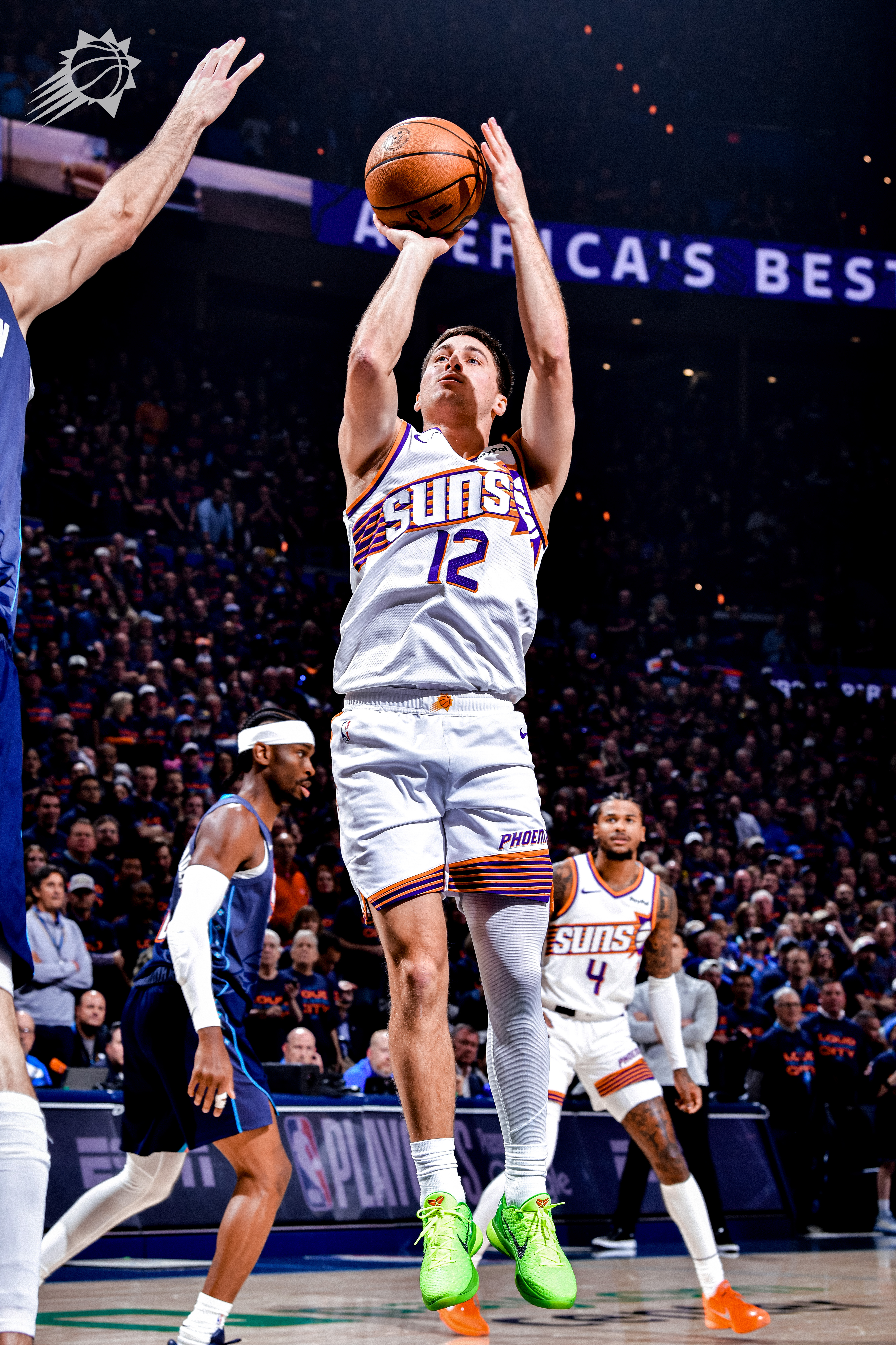 鸡皮半场拿下7分6助攻3篮板！也多次防住SGA菲尼克斯太阳 ｜太阳vs雷霆 ｜ 