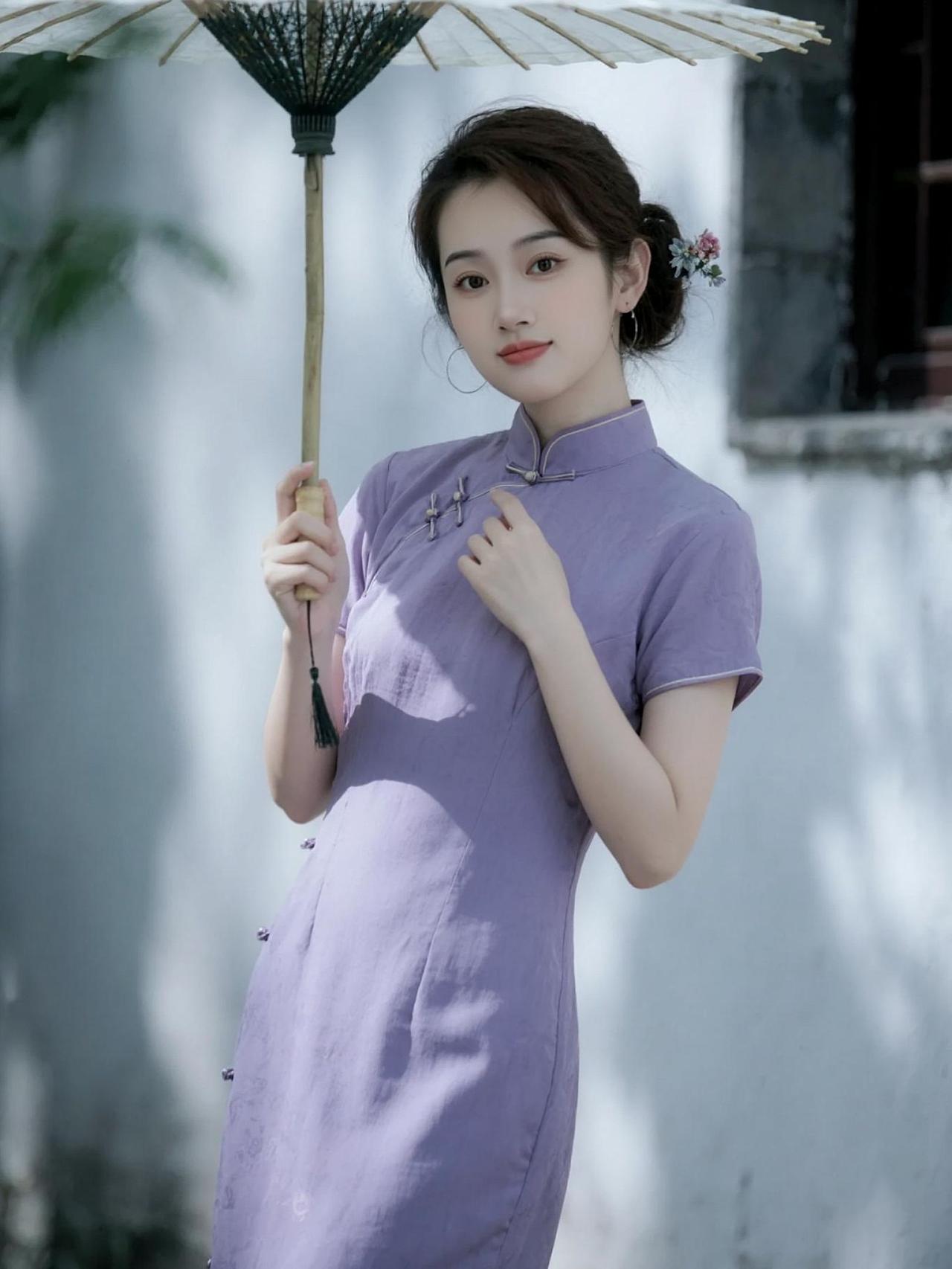 AI伞下旗袍照 抖音ai创作 抖音玩法合伙人计划