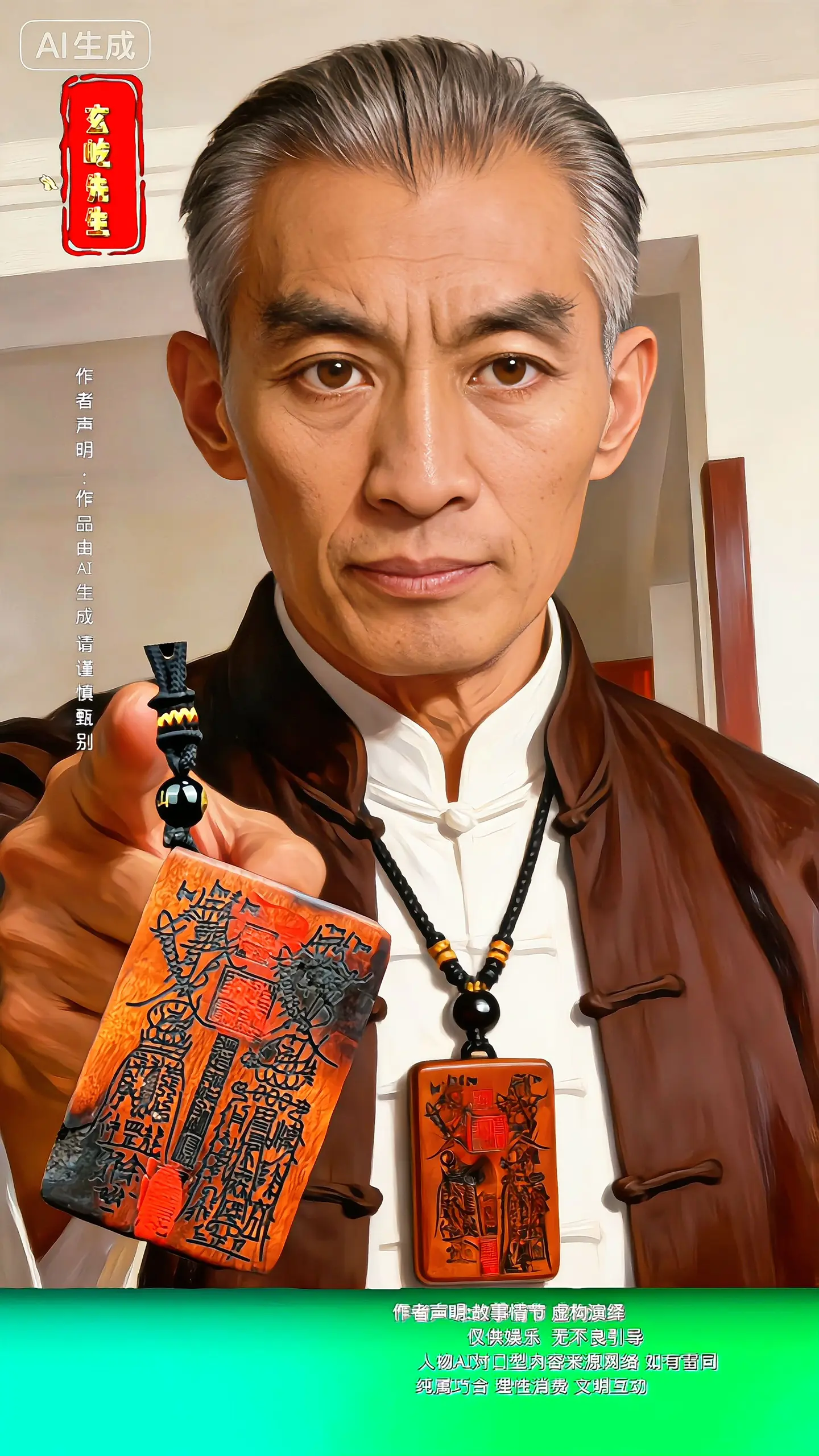 玄屹先生 来了吊坠雷击木