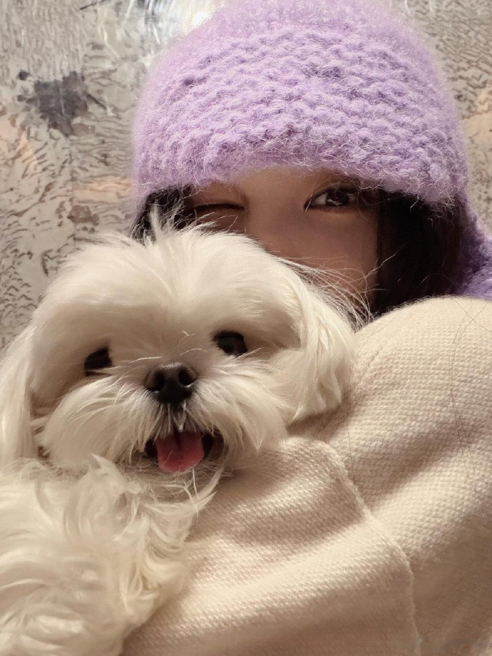 [送心]雪姐（李一桐[玫瑰]）和肉肉，也是相伴好多年了啊[可怜]但，只有肉肉…似