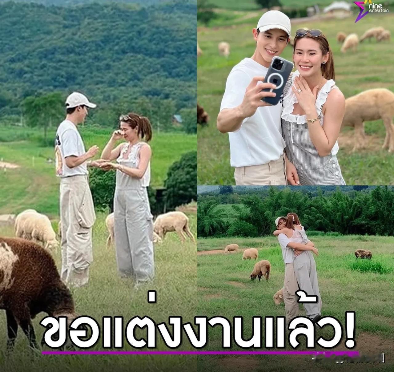 #泰国娱乐# 【James J向女友Foam求婚啦！】啊啊啊。。James J向