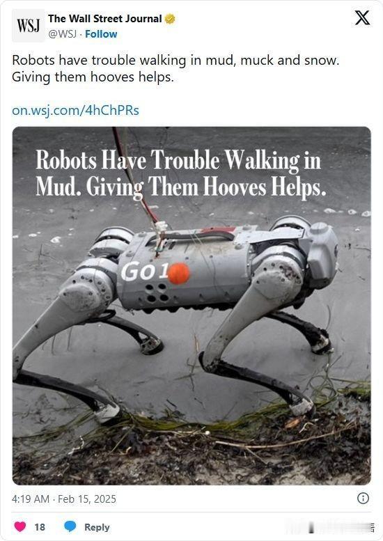 双语简讯：Robots have trouble walking in mud,