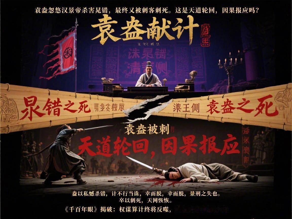 袁盎忽悠汉景帝杀害晁错，最终又被刺客刺死。这是天道轮回，因果报应吗？
明代学者张