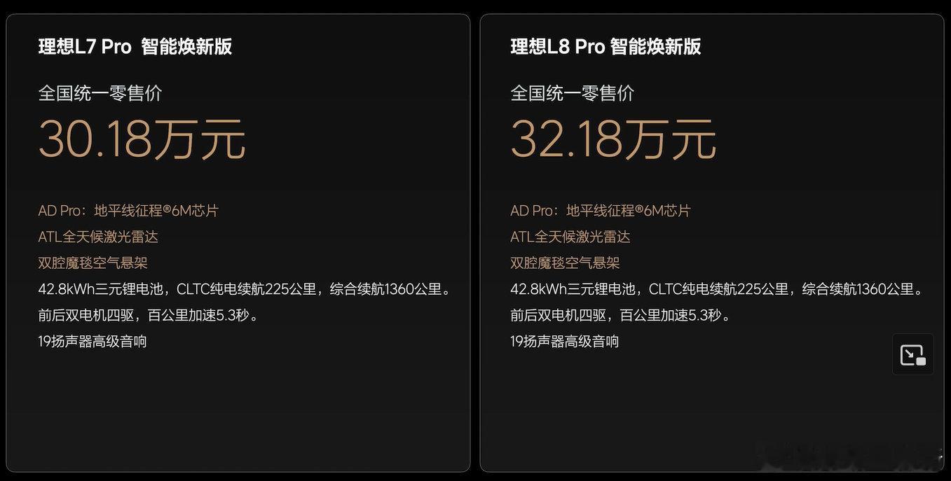 理想L系列智能焕新版上市 这次理想的年度改款依然还是很精准的：1. 辅助驾驶芯片