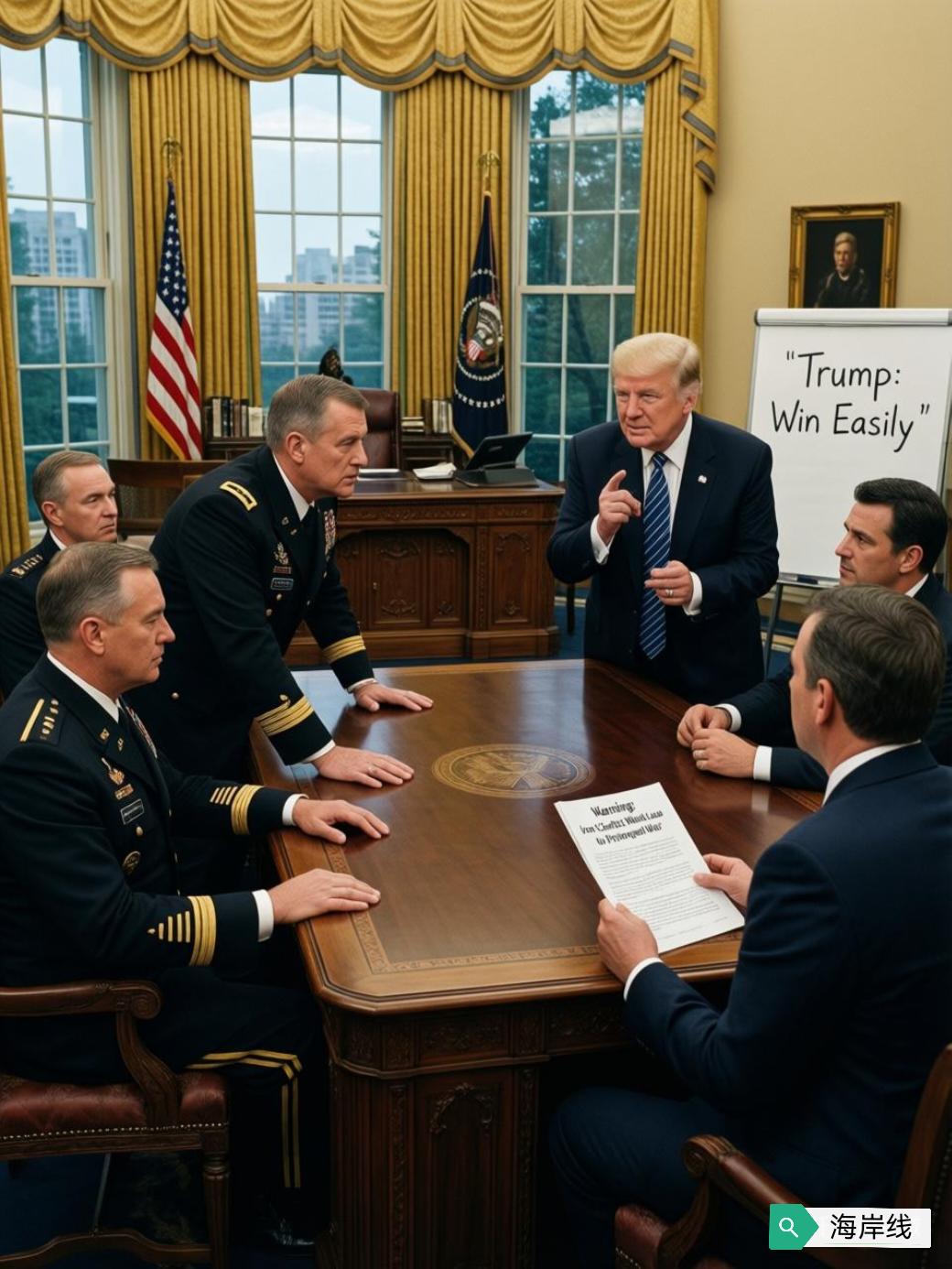 这事儿，现在不是外部压力大，是白宫内部自己先顶上了。

2月23日美媒那边透出来